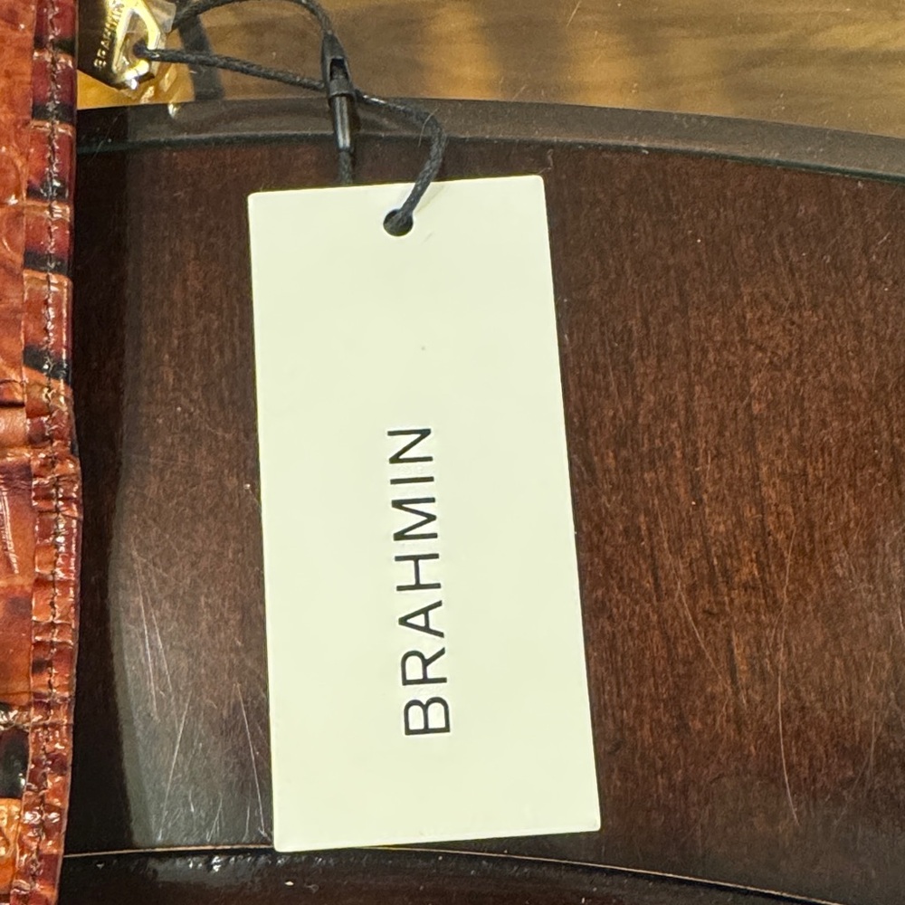 Brahmin Brown Crocodile Embossed Wallet - Picture 5 of 5